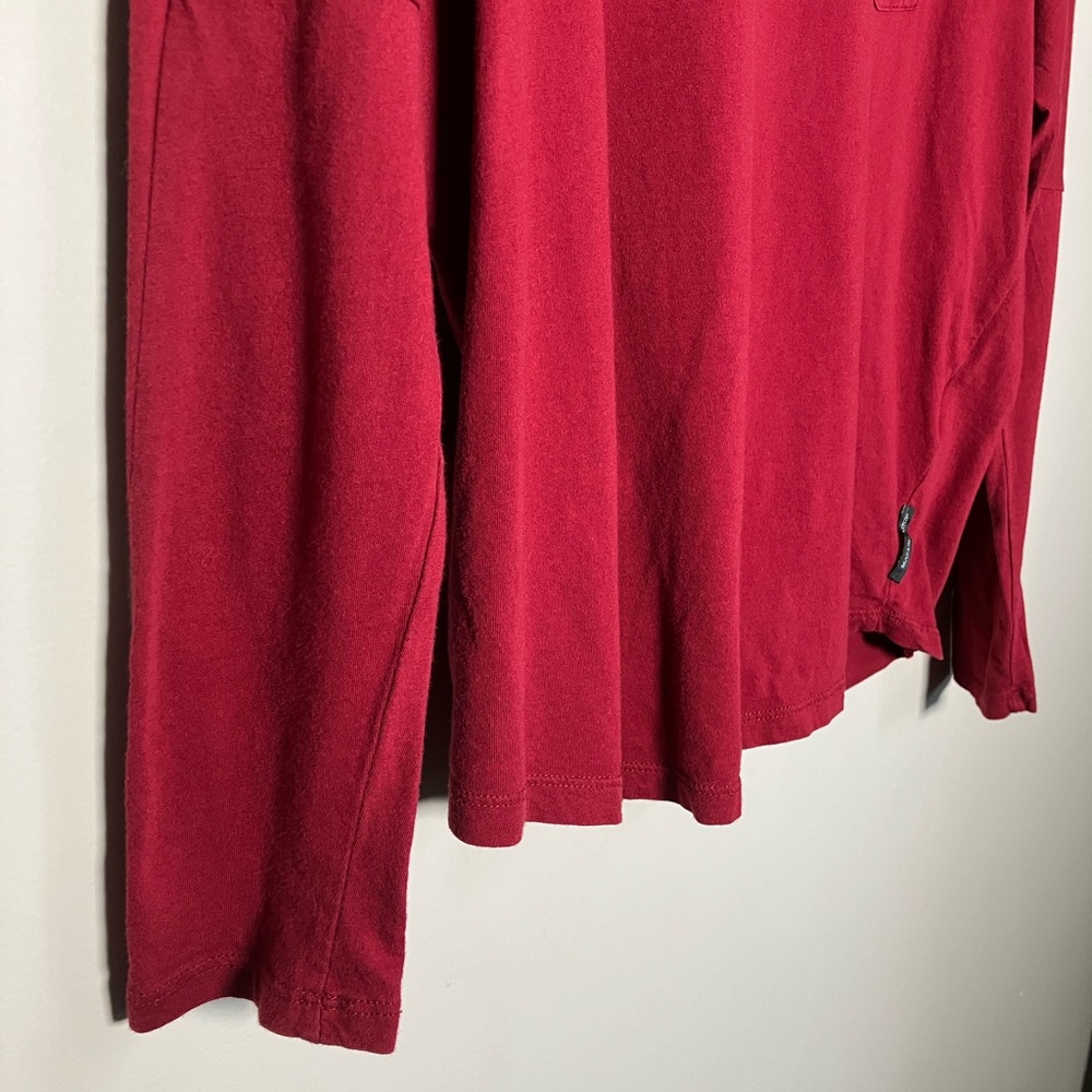 Maison Scotch t-shirt long sleeved tee 100% Cotton Red women’s size S - Picture 9 of 12